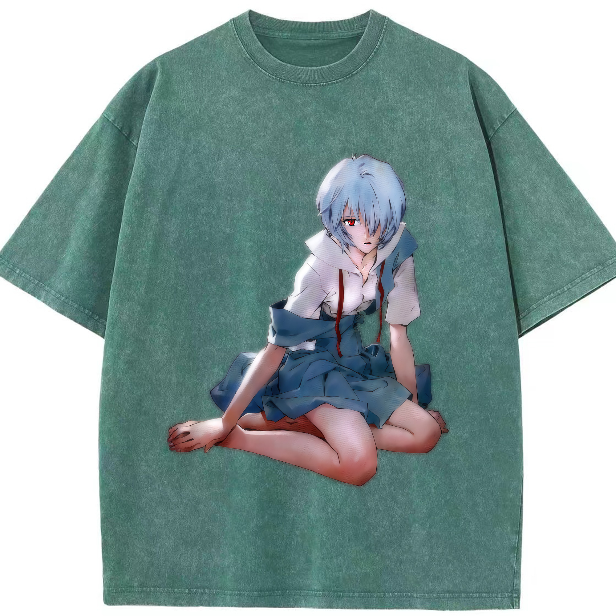 （画像用） EVA 新世紀エヴァンゲリオン 綿100% ヴィンテージ風 半袖Tシャツ（フロントプリント）